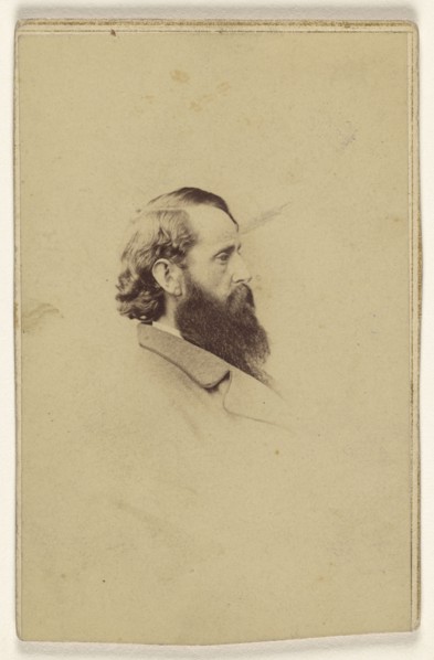 long bearded man in profile; Studio of Mathew B. Brady, American, about 1823 - 1896, 1861 - 1865; Albumen silver print