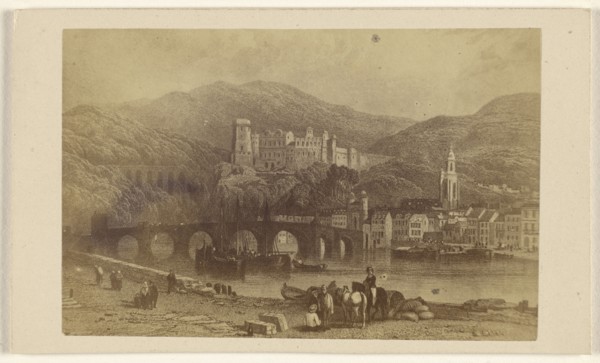 Chateau d'Heidelberg; L. De Lucy, French, active 1860s, 1865 - 1870; Albumen silver print