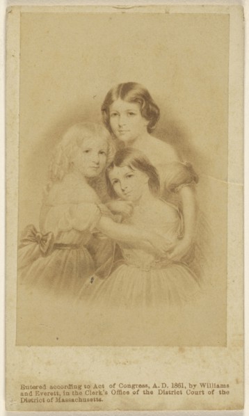 Copy of a painting of three young women; Williams & Everett; 1861; Albumen silver print