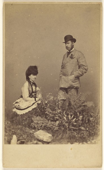 Capt. & Mrs. Charles Bulkeley, ?, Thomas Edge, British, active 1850s - 1870s, 1860s; Albumen silver print