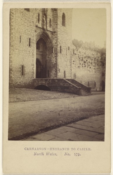 Carnarvon - Entrance to Castle. North Wales; Manchester Photographic Company, English, 1865 - 1868, 1864–1865; Albumen silver