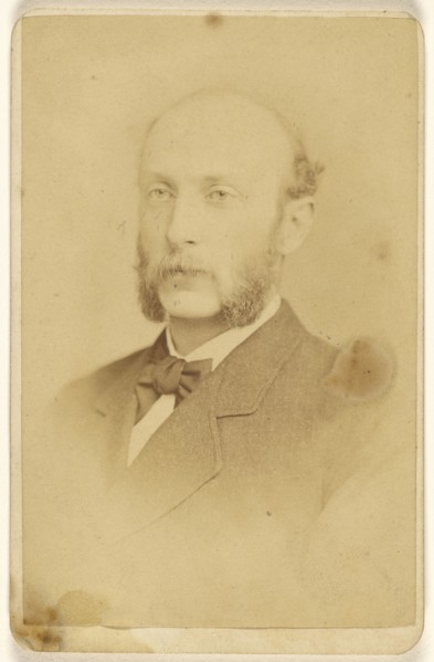 man with moustache and muttonchops; Frederick Gutekunst, American, 1831 - 1917, 1865 - 1875; Albumen silver print