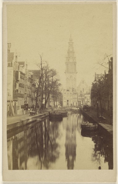 Old Church, Amsterdam; 1865 - 1870; Albumen silver print