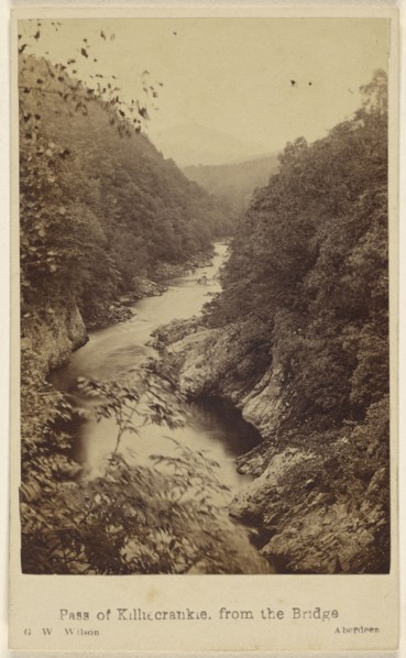 Pass of Killiecrankie, from the Bridge; George Washington Wilson, Scottish, 1823 - 1893, September 28, 1865; Albumen silver