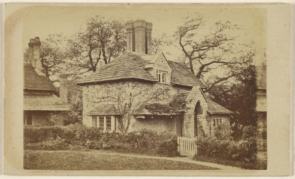 Exterior view of Sweetbriar Cottage, Blaise Hamlet; British; about 1867; Albumen silver print