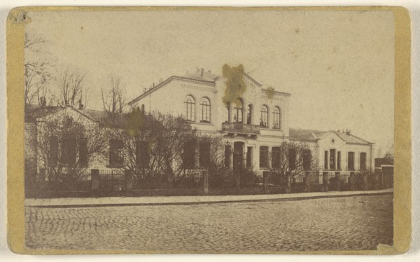 building at Gottigen, Germany; H. Hoyer, German, active Göttingen, Germany 1850s - 1860s, about 1880; Albumen silver print