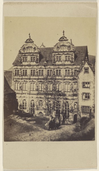 Large country estate, Europe; 1865 - 1875; Albumen silver print