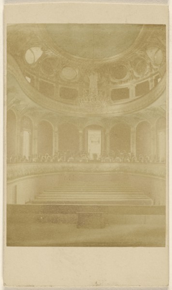 Salle de Spectacle, Fontainebleau; French; 1862 - 1864; Albumen silver print