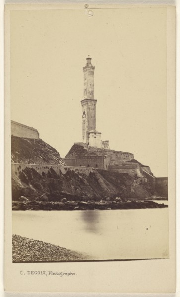 Genes. Le Phare; Celestino Degoix, Italian, active 1860s - 1890s, January 1865; Albumen silver print