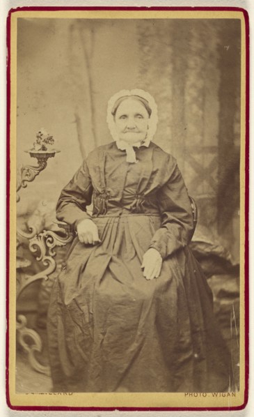 Perhaps Great Grandmother Simpkin; James Millard, British, active Wigan, England 1860s, 1865 - 1875; Albumen silver print