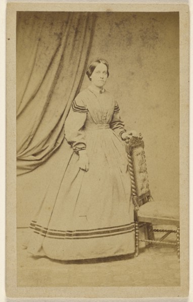Mrs. Jacob James Harvey; American; about 1865; Albumen silver print