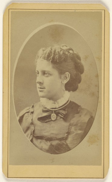 A young woman named Jessie, in 3,4 profile, printed in quasi-oval style; Thomas Walker Cridland, American, active 1850s - 1880s
