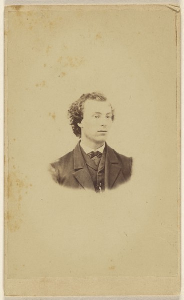 young man, printed vignette-style; Peter S. Weaver, American, active Hanover, Pennsylvania 1860s - 1910s, 1870 - 1875; Albumen