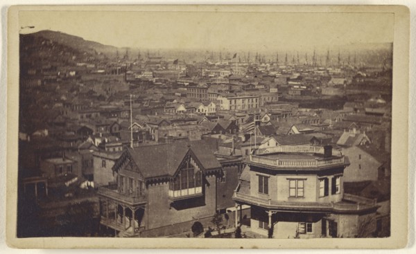 City and Bay from Rincon Hill, San Francisco; Lawrence & Houseworth; 1864-1867; Albumen silver print