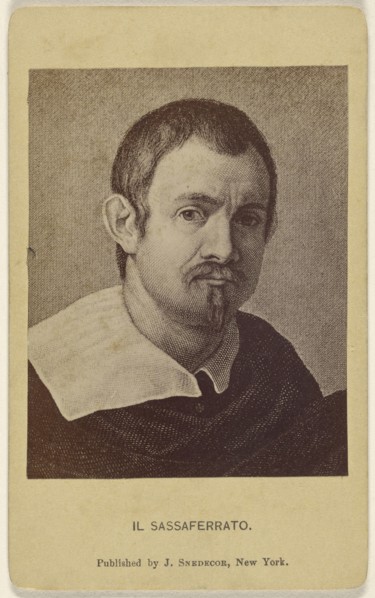 Il Sassaferrato; J. Snedecor, American, active New York 1860s - 1880s, 1865 - 1875; Albumen silver print