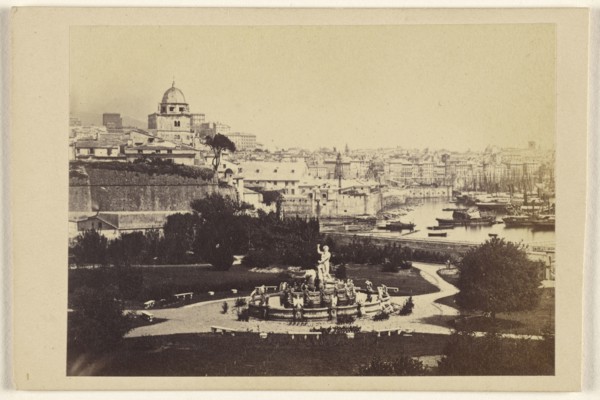 Garden of the Palazzo Doria. Genoa; Celestino Degoix, Italian, active 1860s - 1890s, 1864 - 1865; Albumen silver print