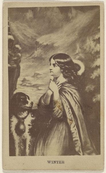 Winter. copy of a painting; about 1865; Albumen silver print