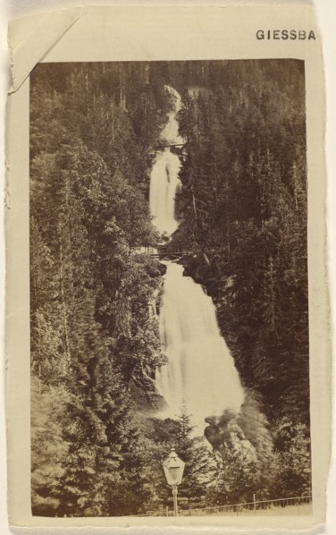 Giessbach. Le Grisbach; French; 1865 - 1875; Albumen silver print