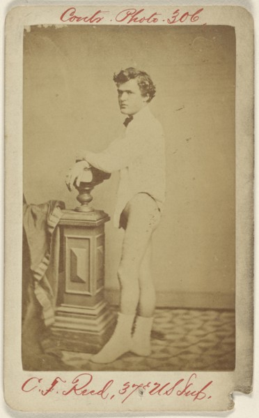C. F. Reed, 37th U S Inf. Civil War victim; American; 1864 - 1872; Albumen silver print