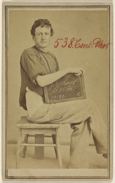 J.H. Sweed, B 95 Pa. 19180 Civil War victim; American; 1864 - 1870; Albumen silver print