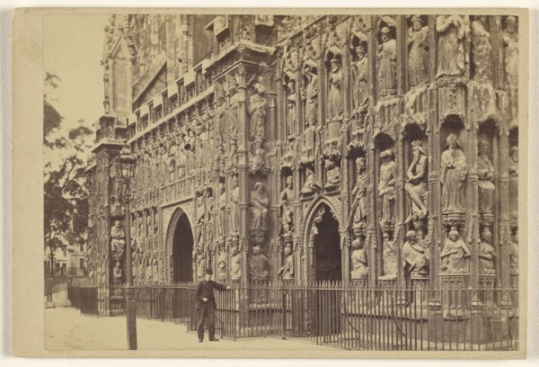 A cathedral, possibly Exeter; Francis Bedford, English, 1815,1816 - 1894, 1864 - 1865; Albumen silver print