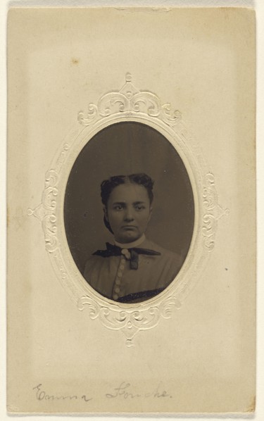Emma Fouche; George W. Hewitt & Company; 1870-1875; Tintype