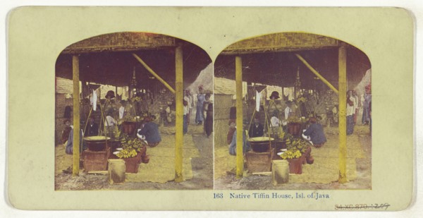 Tokyo, Japan. In the Gorgeous Fields of Iris, recto, Native Tifflin House, Isl. of Java, verso, about 1900; Color halftone