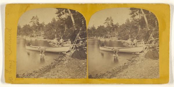 On Long Island; L.E. Thayer, American, active 1870s - 1880s, about 1865; Albumen silver print