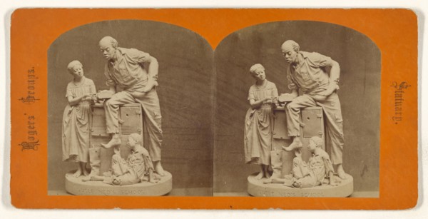 Uncle Ned's School; American; about 1870; Albumen silver print