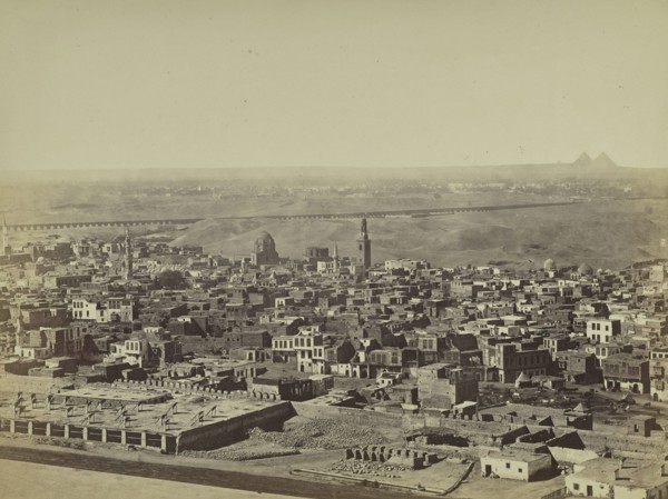 Cairo from Citadel; Egyptian; Cairo, Egypt, Africa; about 1865 - 1875; Albumen silver print