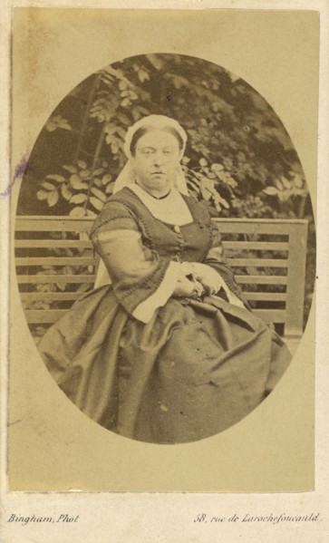 Queen Victoria; Robert Jefferson Bingham, British, 1824 - 1870, England; about 1862; Albumen silver print