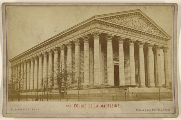 Eglise de la Madeleine; Ernest Ladrey, French, active Paris, France 1860s, 1870s; Albumen silver print