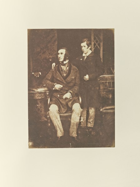 J. Stuart Hay of Rockville and his son; Hill & Adamson, Scottish, active 1843 - 1848, Scotland; 1843 - 1848; Salted paper print