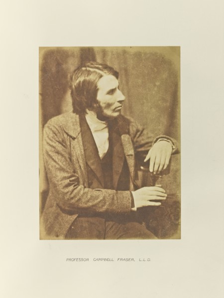 Professor Campbell Fraser, L.L.D; Hill & Adamson, Scottish, active 1843 - 1848, Scotland; 1843 - 1848; Salted paper print