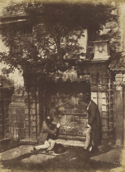 Greyfriars Churchyard; Hill & Adamson, Scottish, active 1843 - 1848, Scotland; 1843 - 1848; Salted paper print from a Calotype