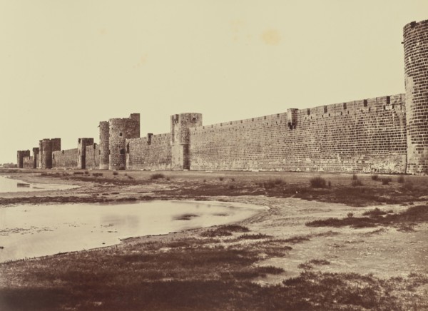 Aigues-Mortes; Édouard Baldus, French, born Germany, 1813 - 1889, France; about 1861; Albumen silver print