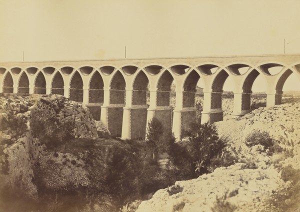 Viaduc de St. Chamas; Édouard Baldus, French, born Germany, 1813 - 1889, France; about 1861; Albumen silver print