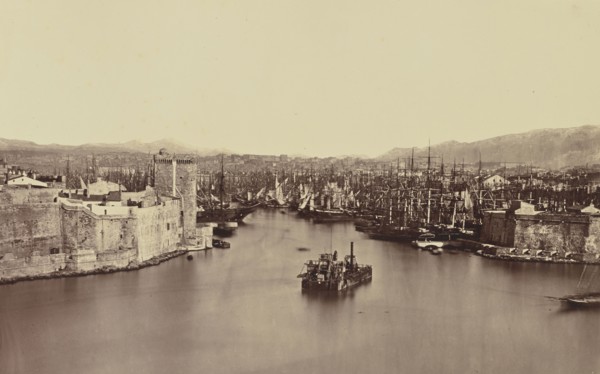 Marseille, Édouard Baldus, French, born Germany, 1813 - 1889, France; about 1861; Albumen silver print