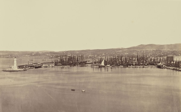 Marseille, Édouard Baldus, French, born Germany, 1813 - 1889, France; about 1861; Albumen silver print