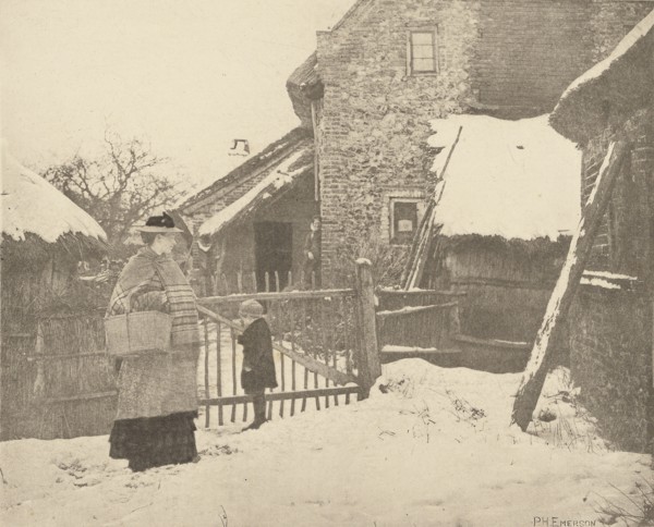 Going to Market - A Winter Scene; Peter Henry Emerson, British, born Cuba, 1856 - 1936, London, England; 1887; Photogravure