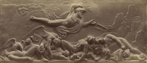 Surtur Hurls Fire; Ernst Alpers, German, active Hannover, Germany about 1867, Hanover, Germany; 1867; Albumen silver print
