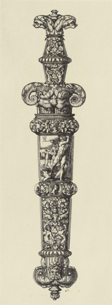 Design by Altengraever; Édouard Baldus, French, born Germany, 1813 - 1889, Paris, France; 1866; Heliogravure; 33.6 x 12.4 cm