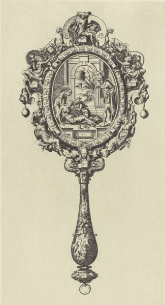 Design by Étienne Delaune; Édouard Baldus, French, born Germany, 1813 - 1889, Paris, France; 1866; Heliogravure; 23.1 x 12.4 cm