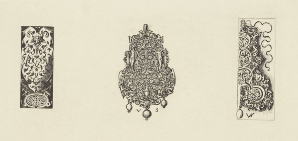 Design by Virgil Solis; Édouard Baldus, French, born Germany, 1813 - 1889, Paris, France; 1866; Heliogravure; 11.2 x 23.7 cm
