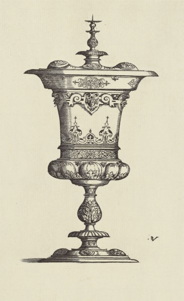 Design by Virgil Solis; Édouard Baldus, French, born Germany, 1813 - 1889, Paris, France; 1866; Heliogravure; 24.1 x 14.7 cm