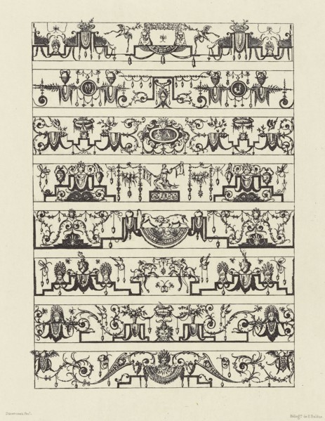 Design by Androuet du Cerceau; Édouard Baldus, French, born Germany, 1813 - 1889, Paris, France; 1866; Heliogravure