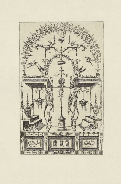 Design after an Antique Painting; Édouard Baldus, French, born Germany, 1813 - 1889, Paris, France; 1866; Heliogravure