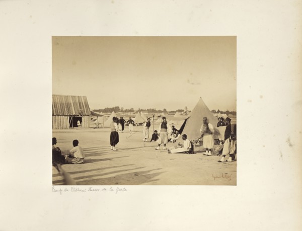 Camp de Châlons: Zouaves of the Imperial Guard; Gustave Le Gray, French, 1820 - 1884, Chalons, France; 1857; Albumen silver