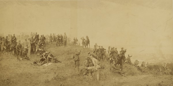 Sedan, Roi de Prusee, Prince Charles, Bismarck, Sur la Hauteursde la Marfee le 1er juin 70; Gustave Le Gray French, 1820 - 1884