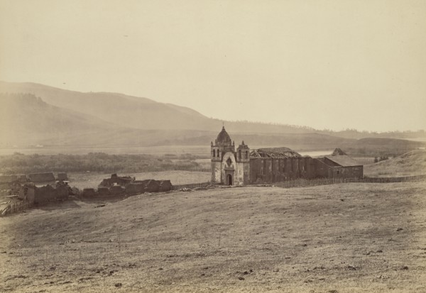Mission, San Carlos del Carmelo; Carleton Watkins, American, 1829 - 1916, about 1883; Albumen silver print